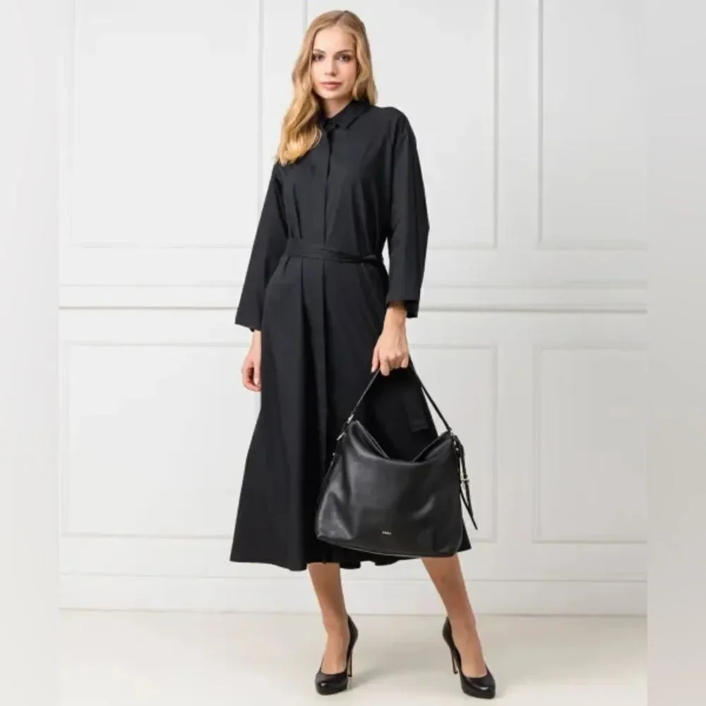 DKNY Black leather Hobo Marcy purse handbag